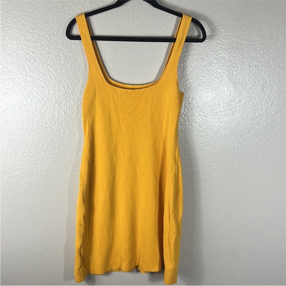 J.Crew Knit Tank Dress Yellow Size Small - Picture 2 of 5